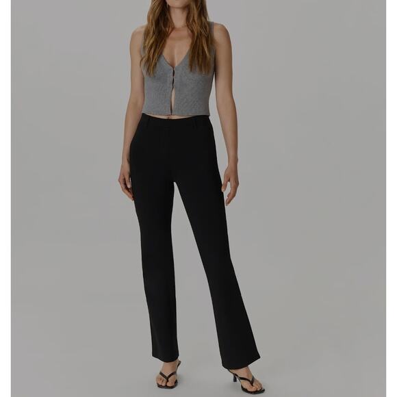 NEW Quince Ultra Stretch Ponte Bootcut Pant Size Tall L Black Business Casual - Picture 1 of 9